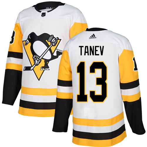 Adidas Pittsburgh Penguins #13 Brandon Tanev White Road Authentic Stitched Youth NHL Jersey